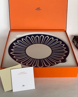 HERMES Dinner Plate Bleus d'Ailleurs Blue Dish Tableware one plate