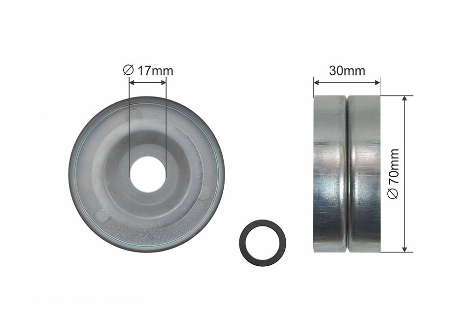 Für NTY RNK-HD-009 PULLEY IDLER V-BELT