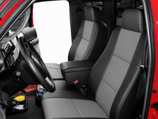 Ford Ranger 06-09 Blackgrey S.leather Custom Fit Front Seat Console Covers