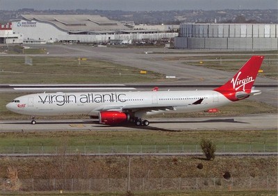 Airline Postcard      VIRGIN   ATLANTIC A330-343X   F-WWKF  c/n 1296