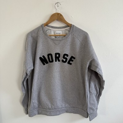 Norse Projects Ketel Logo Sweatshirt Large grau Pullover Sweater Spellout