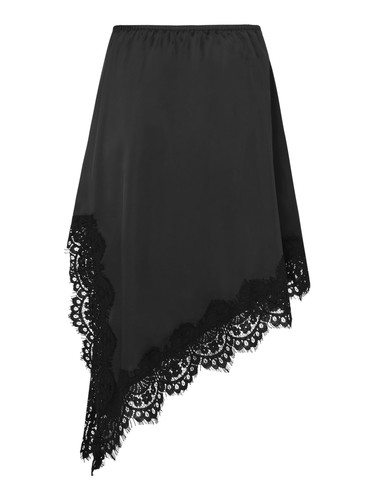 Women Costume Side Split Skirt High Waist Satiny Adult Dress Performance Lace - Picture 29 of 57