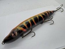 10” Bruce’s Tackle Box Pike Black Orange Glidebait Crankbait Jerkbait Musky Lure