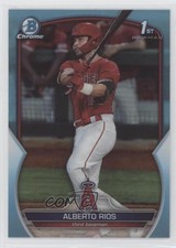 2023 Bowman Draft Chrome Sky Blue Refractor Alberto Rios #BDC-168 0c2
