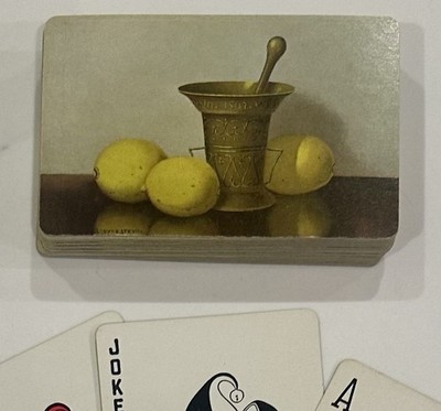 ARRCO PLAYING CARD DECK Still Life Dutch Artist Lemons Nicolaas Bruynesteyn
