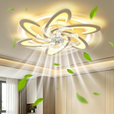 90W Deckenventilator Beleuchtung Timer Leiser LED Lüfterlicht Schlafzimmer Lampe