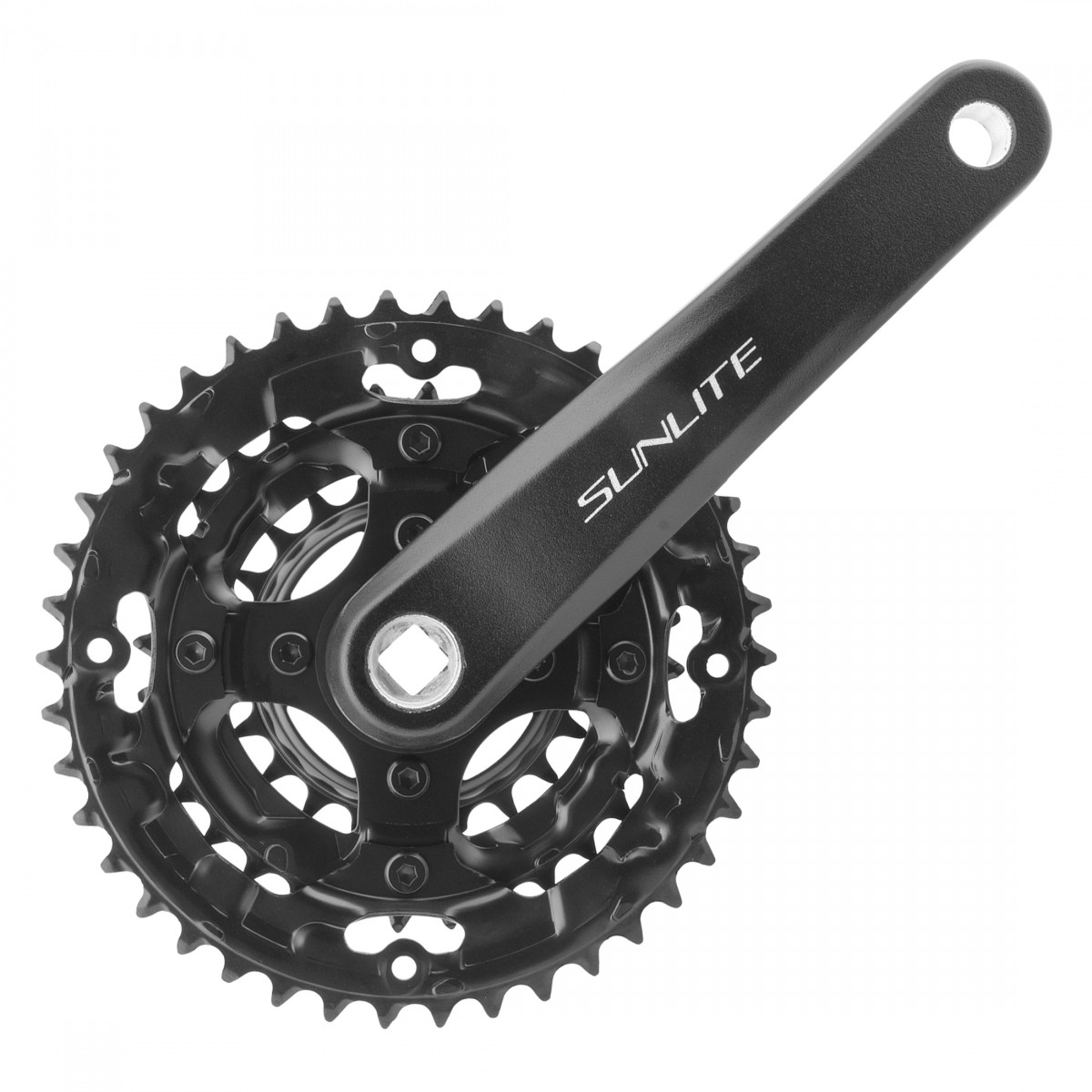 SUNLITE Alloy Triple CRANKSET SUNLT MTB 175x42/32/22 SQ 7/8s