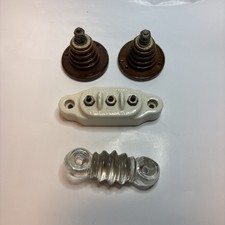 AM Ham Radio parts lot - Glazed Ceramic porcelain insulator Lighting Arrester