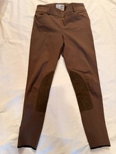 Culotte d'équitation marron The Tailored Sportsman avec genouillère en daim taille 32
