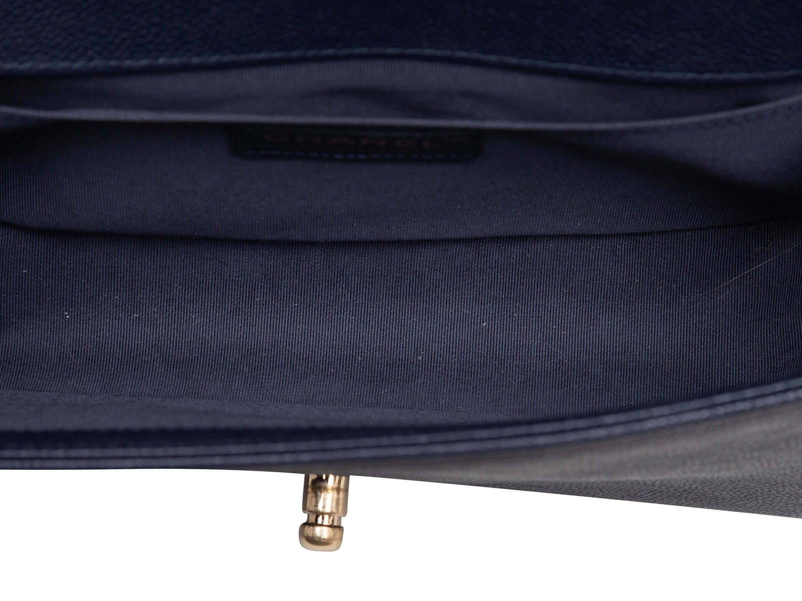 Navy Chanel Medium Boy Bag image 8