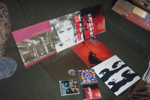 U2  6  LP, EP LOT w WAR, UNFORGETTABLE FIRE, BLOOD RED SKY, BOY, A CELEBRATION