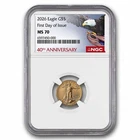2026 1/10 oz American Gold Eagle MS-70 NGC (FDI,40th Anniversary)