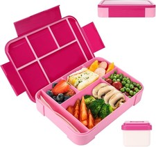 Brotdose Kinder mit Fächern,1330 ml auslaufsichere Lunchbox, geeignet für