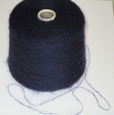 Ilaria Finest Italian Mohair Wool Yarn 1000g Cone Knitting Crafts Ink