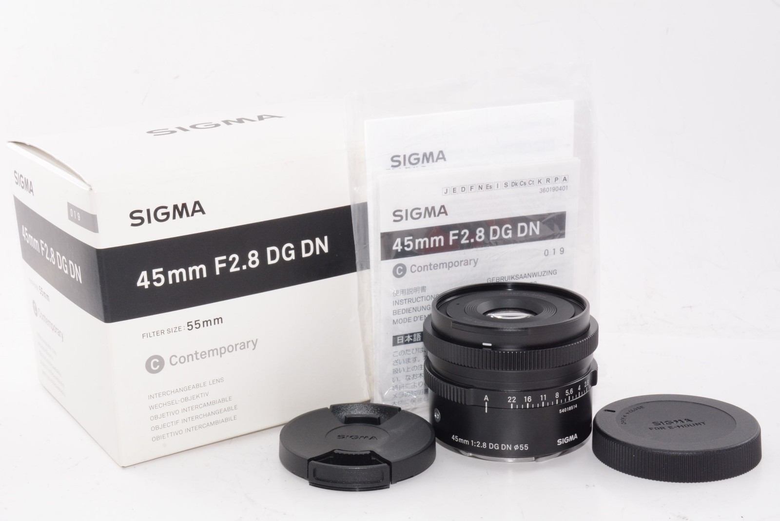 [N.MINT/In Box]Sigma C 45mm F/2.8 DG DN for Sony E mount From JAPAN #m11862