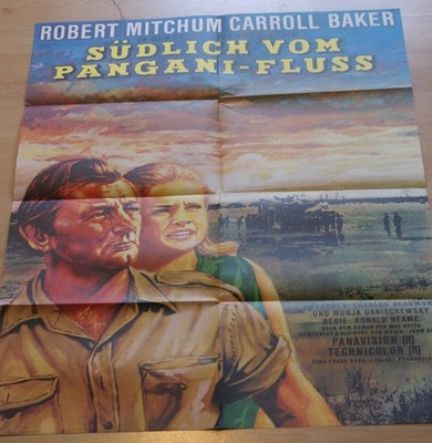 Filmplakat A1  EA  Südlich vom Pangani-Fluss /  Mister Moses  Robert Mitchum