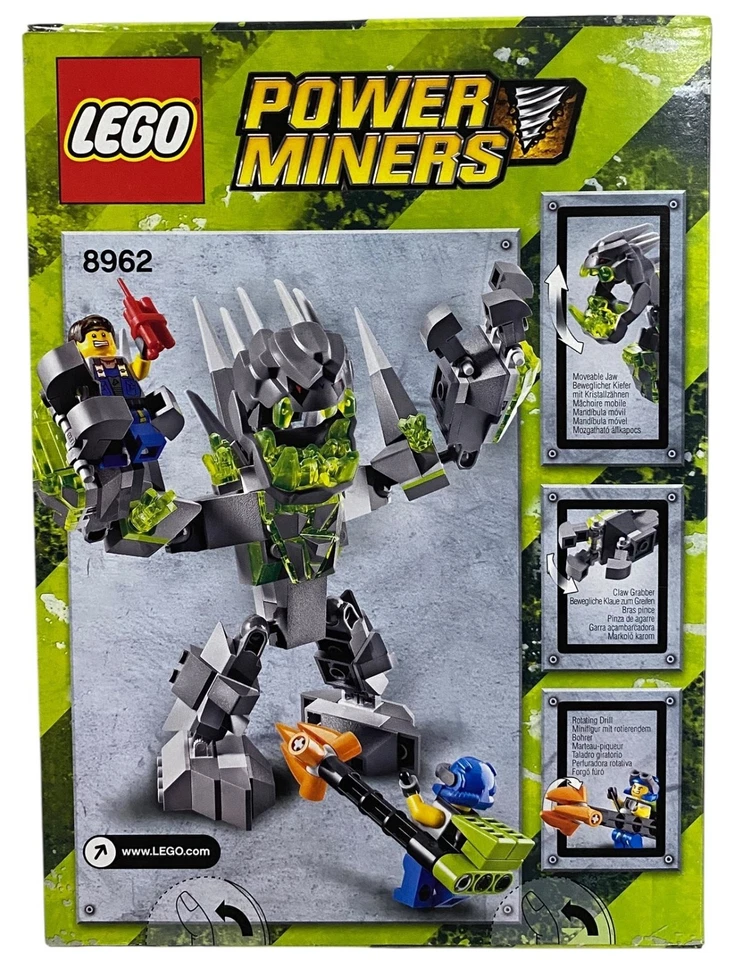 LEGO 8962 Power Miners Crystal King BRAND NEW FACTORY SEALED 2009 Set 168 Pieces - Image 2 of 4