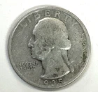 1935 Washington Quarter - Free Shipping