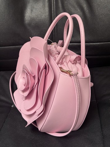 Bolso Bandolera Kate Spade Rosa 3D Flora Bolso de Mano Novedad Rosa Horizon Cuero Nuevo con Etiquetas - Imagen 10 de 13