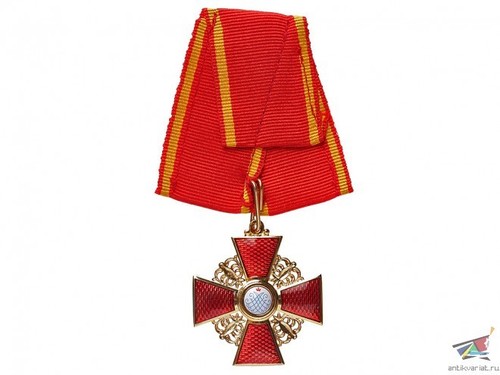 Order of Saint Anna badge 3rd class Cross without swords HQ Replica - Picture 2 of 11