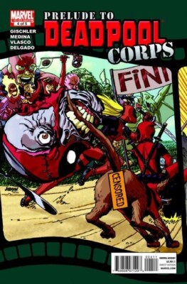 PRELUDE TO DEADPOOL CORPS #4 BY MARVEL COMICS 2010 DOGPOOL LADY DEADPOOL