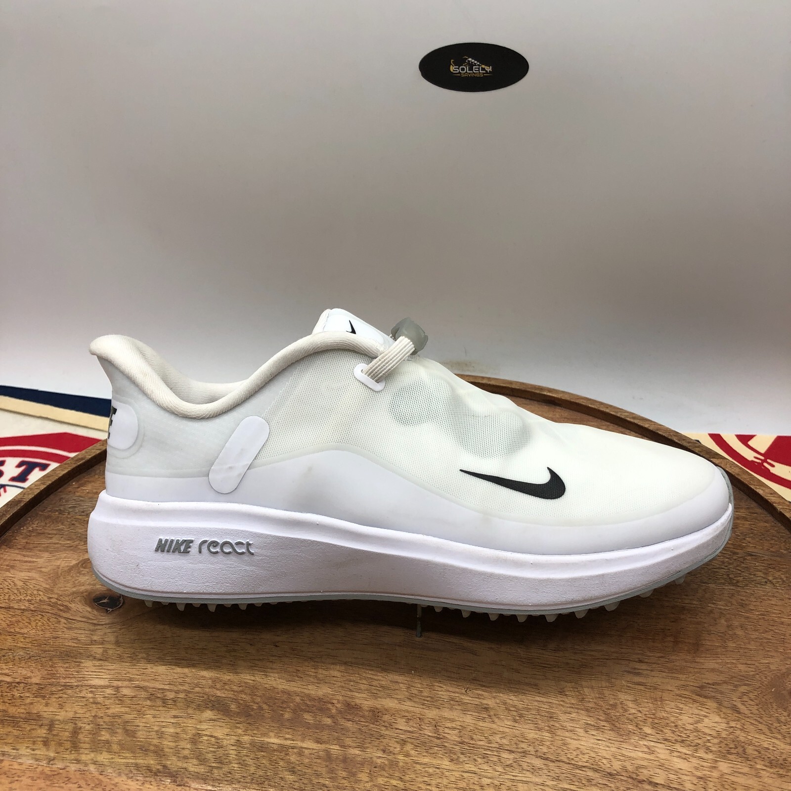 Nike Golf React Ace Tour Shoe White Light Smoke Grey … Gem