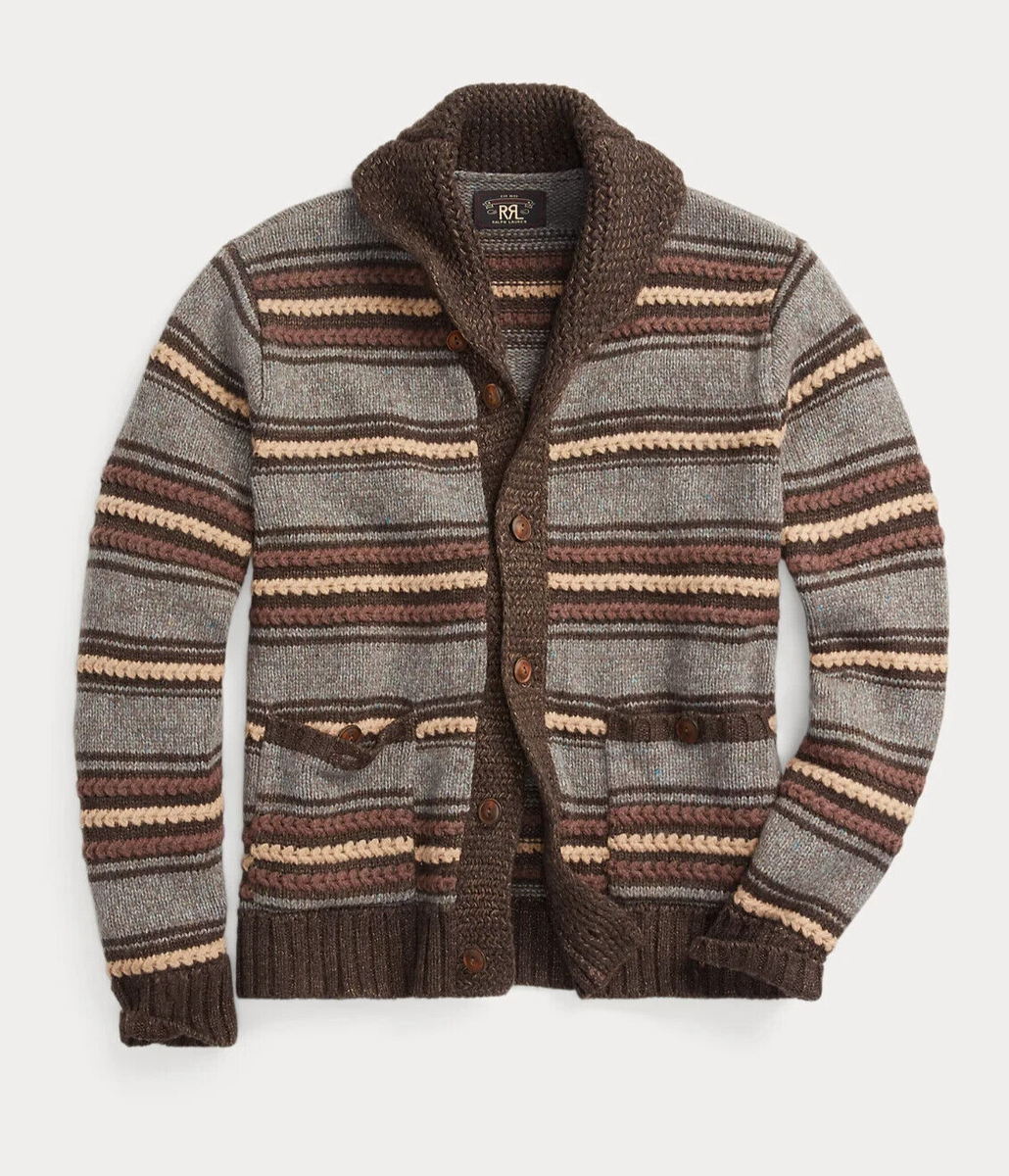 RRL Ralph Lauren Striped Knit Silk Wool 1940