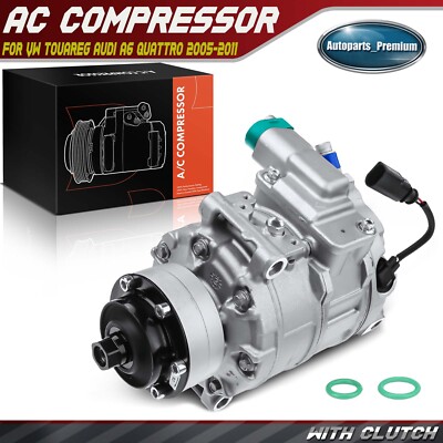 AC Compressor for Audi A6 Quattro 2005-2011 A8 Quattro Q7 Volkswagen VW Touareg