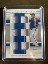 2020 National Treasures Game Gear Materials Eight Shun Yamaguchi 12/49