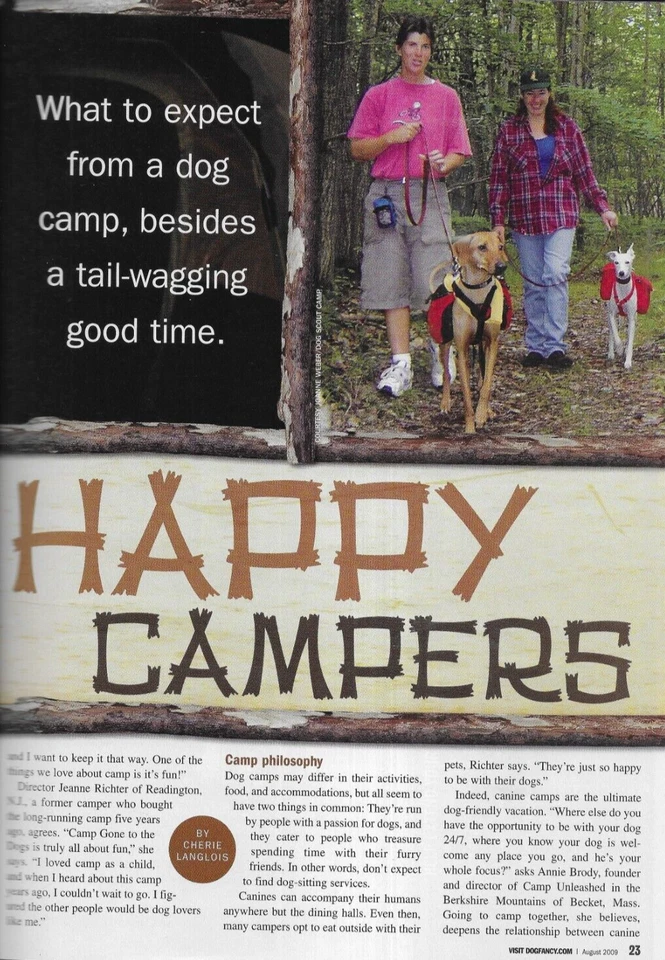 Dog Fancy Magazine Annual Senior Issue Camp Miniature Schnauzer Chinook 2009 Foto 4 de 4
