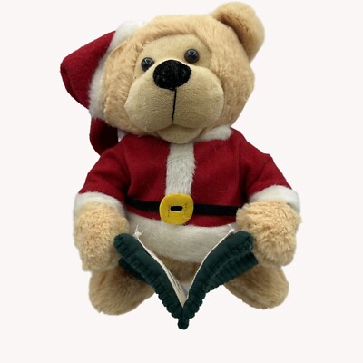 Animated Christmas Teddy Bear Reads Night Before Christmas Cheeks Light Up