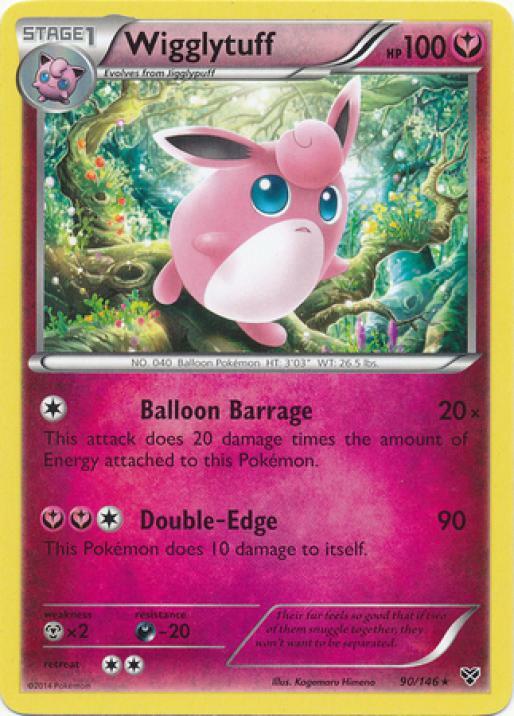 2x (XY01-090) Wigglytuff Rare Pokemon XY Base Set Card # 90