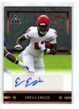 2021 Leaf Memories '91 AUTO Bronze #GLREE2 Emeka Emezie /99