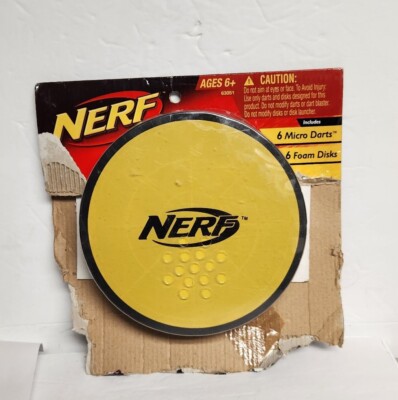 NERF N-Strike Disc Shot Skeet Dart Target Discs lot of 6 Hasbro 2007 New
