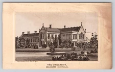 Vintage Jersey Coffee Victorian Trade Card The University Melbourne, Australia