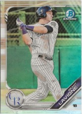 2019 Bowman Draft Chome Grant Lavigne Refractor SP RC Colorado Rockies