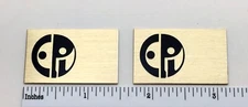 EPI Speaker Badge Logo Emblem Custom Aluminum Pair