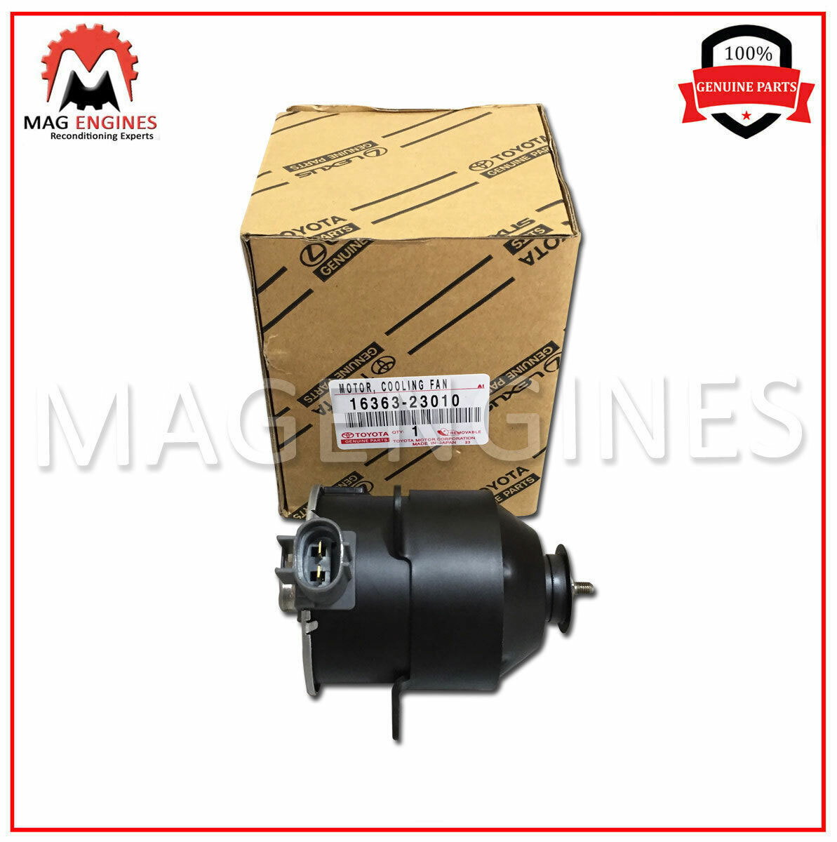 16363-23010 GENUINE OEM MOTOR, COOLING FAN 1636323010 | eBay