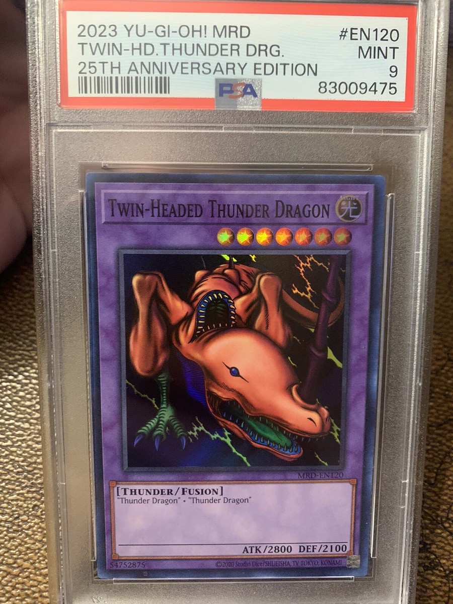 Yugioh Twin-Headed Thunder Dragon MRD-EN120 Super Rare 25th