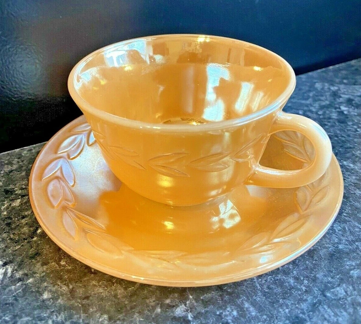 Fire king tea cup and best sale saucer