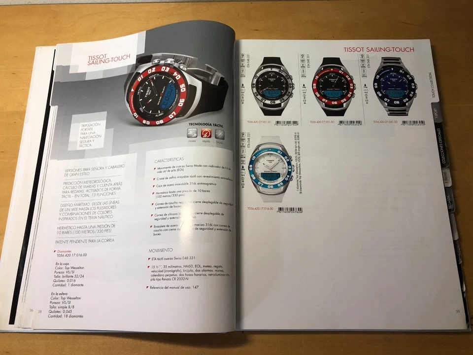 TISSOT Guidelines General Catalogue 2013 2014 - Watch Collection - Spanish Foto 2 de 4