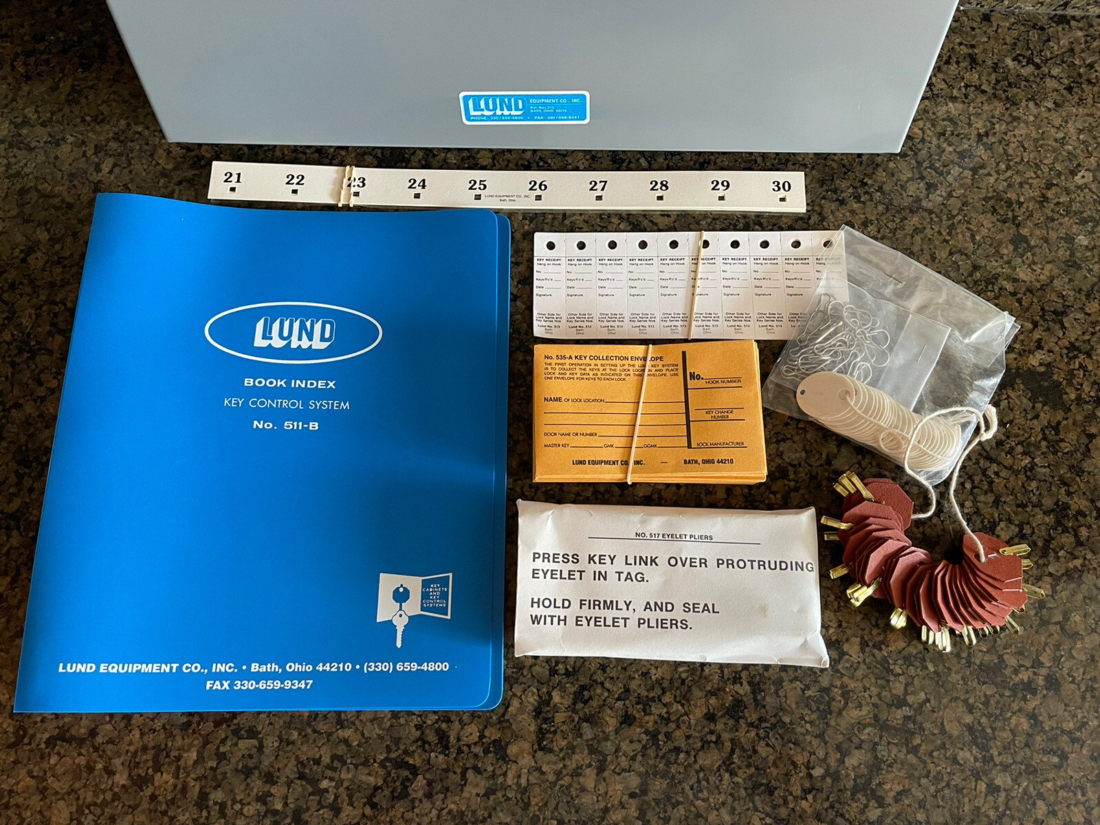 Lund Key Equipment 511B Deluxe Wall Key Brand New and Never