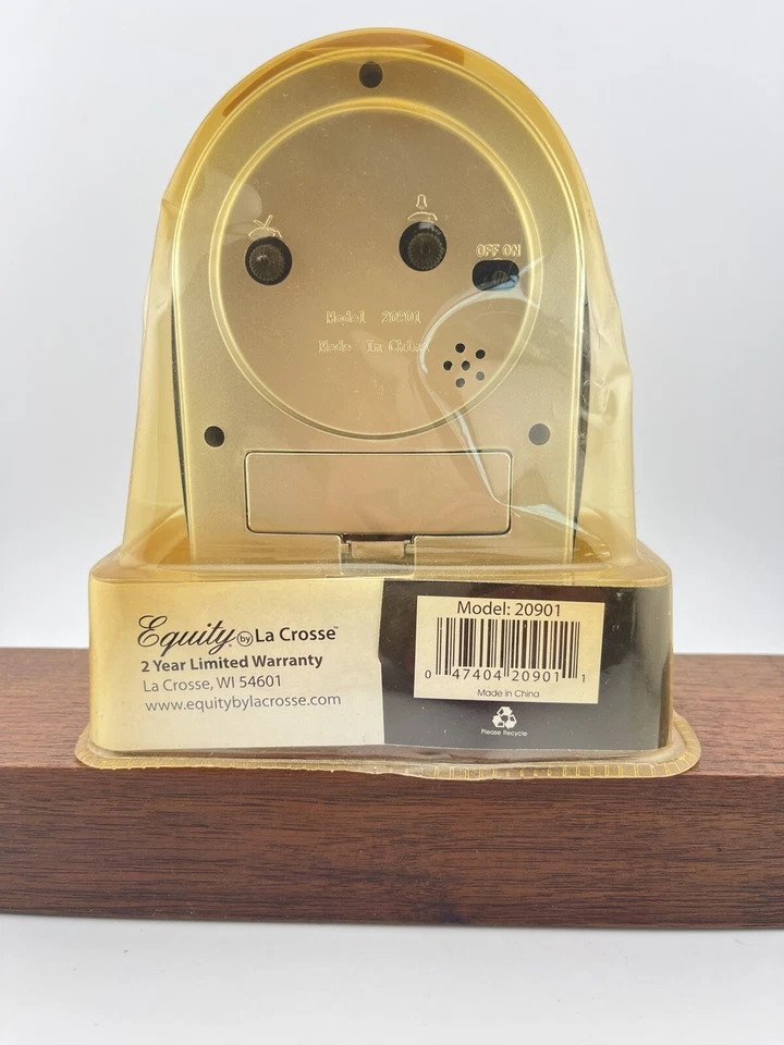 Новый в коробке Винтажный Equity La Crosse 20901 будильник гладкий современный маленький серебряный будильник - Изображение 4 из 4