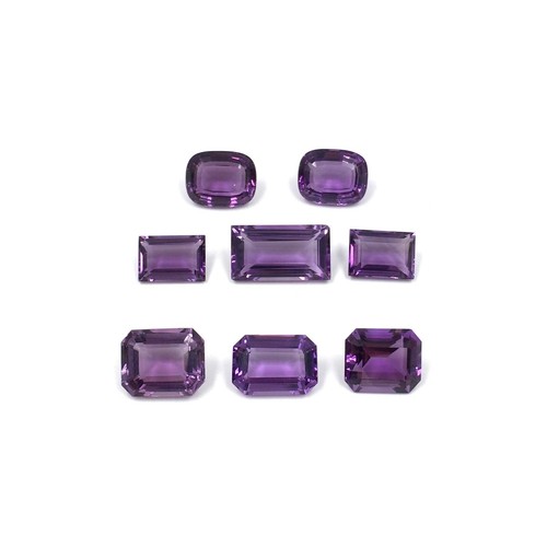 Bundle of 82.95ct 8pcs Purple Amethyst Carat Faceted Stones 16x12 17x12 - Picture 12 of 16