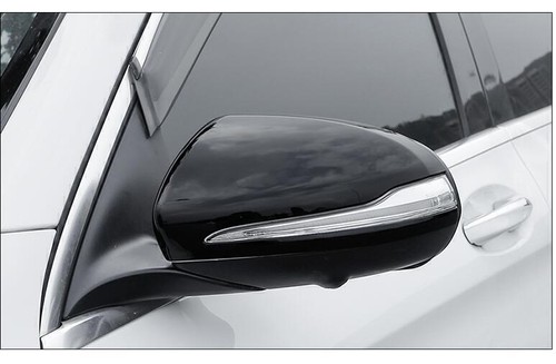 For Benz GLE350 450 GLE63 53 2020-2023 Glossy Black Side Door Mirror Cover Trims - Picture 3 of 12