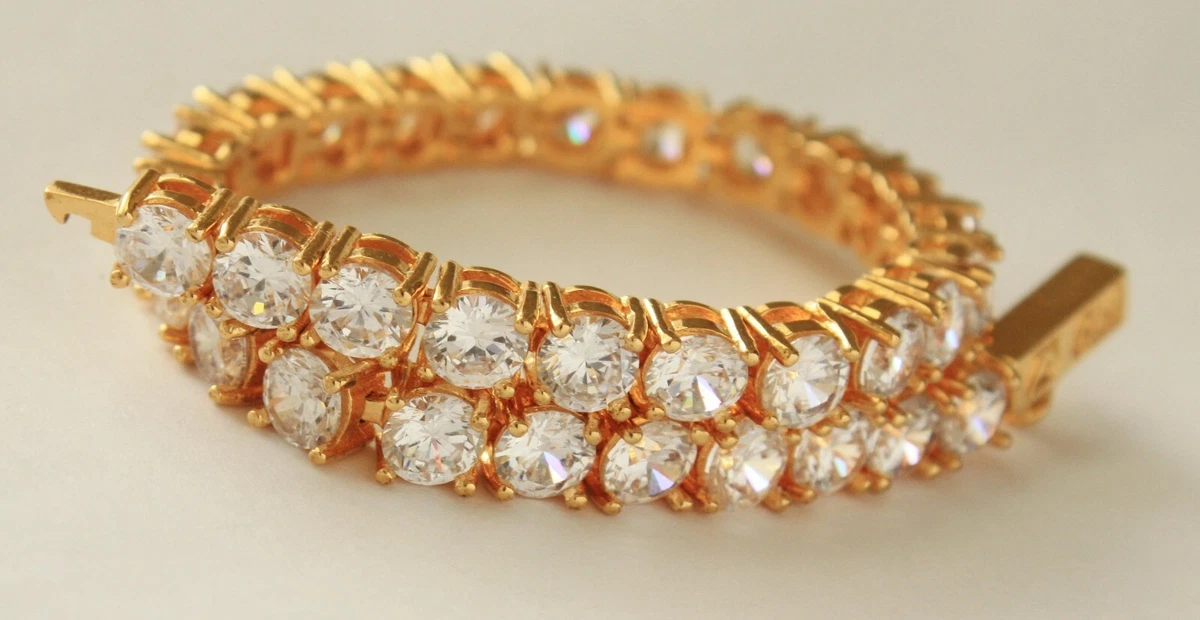 Tennis online bracelet gld