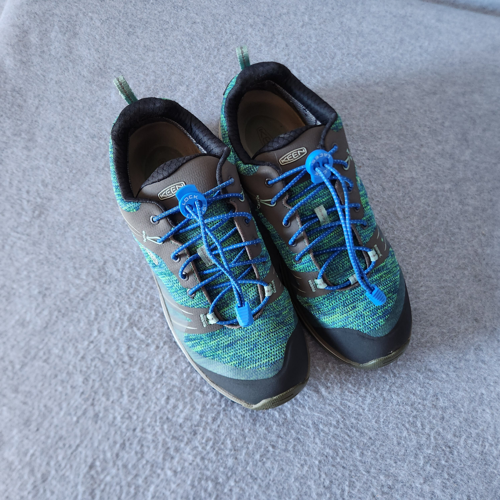 Scarpe Keen donna US10 Terradora impermeabili escursionismo outdoor pizzo blu verde