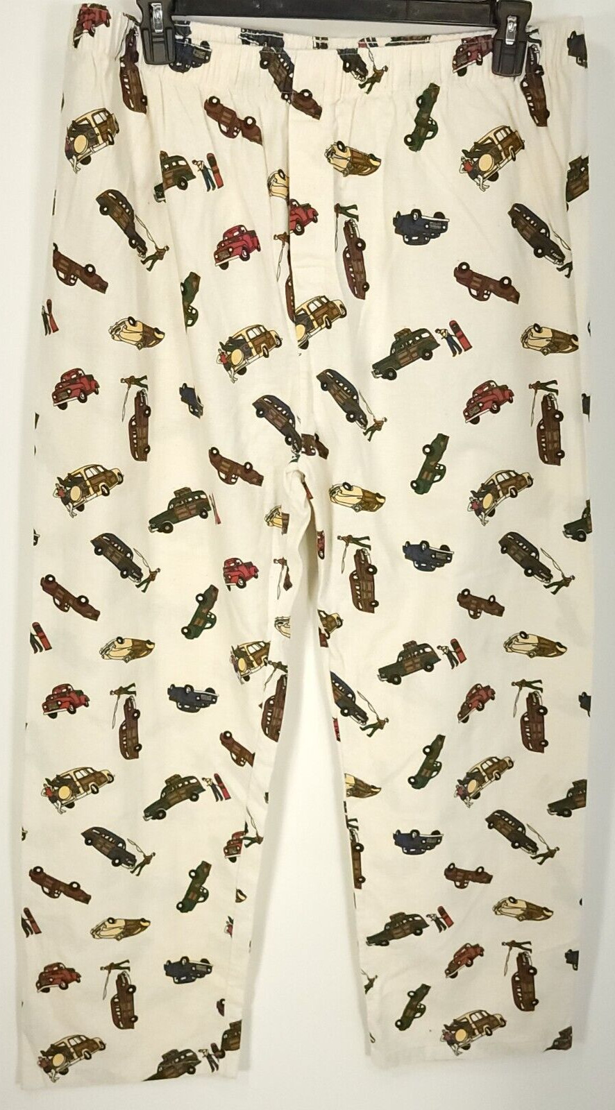 Vtg LL Bean Pajama Set Tall Large Multicolor All Over… Gem