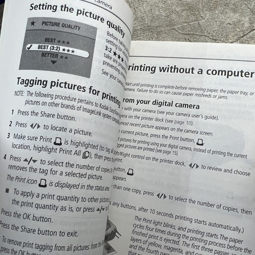 🔥 OEM Genuine Kodak EasyShare Printer Dock Series 3 User’s Guide Owners Manual - Bild 4 von 4