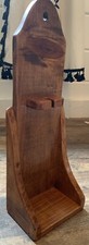¡BAJA DE PRECIO! Estante individual vintage de madera con mesa o colgante de pared colonial